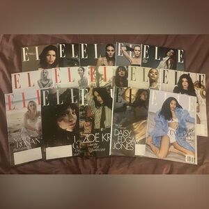 ELLE De/Ja 23/24, Fe/Mr, Apr, May, 6/7, Aug, Sep, Oct, No/De 24, 2-4/25 & D/J 26